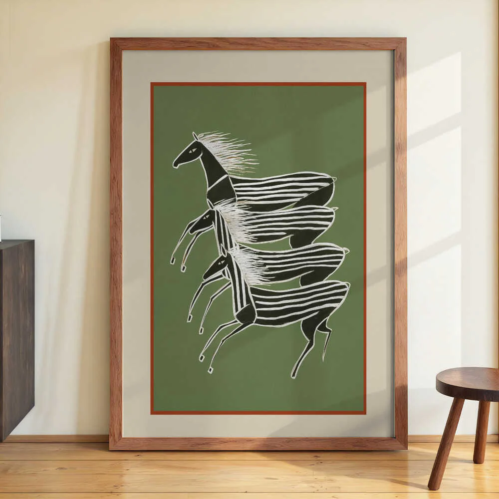 Horses In Stripes by City Art - Image 3