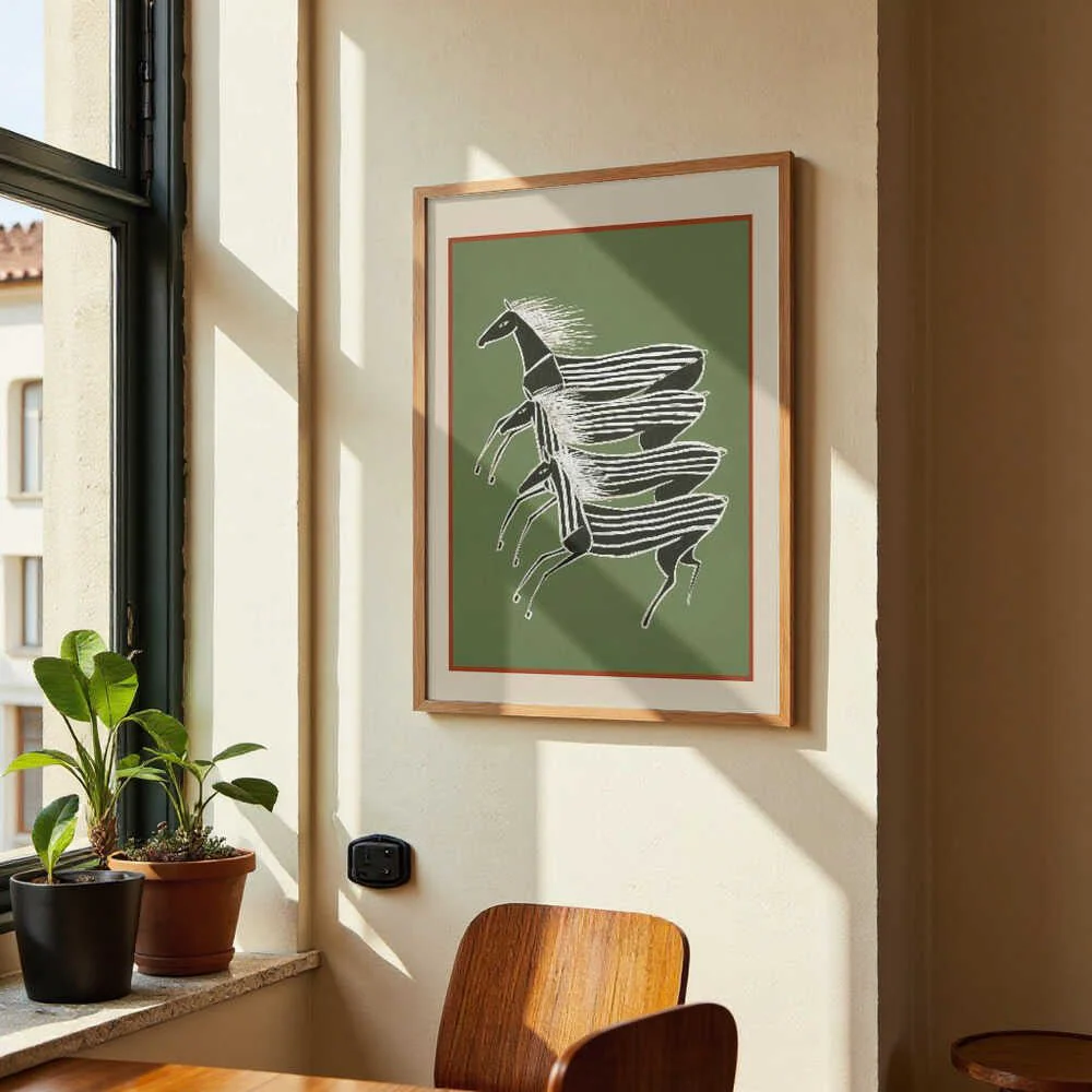 Horses In Stripes by City Art - Image 4