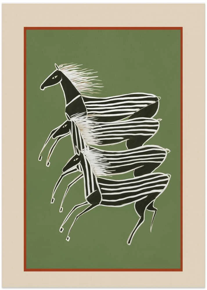 Horses In Stripes by City Art - Image 8