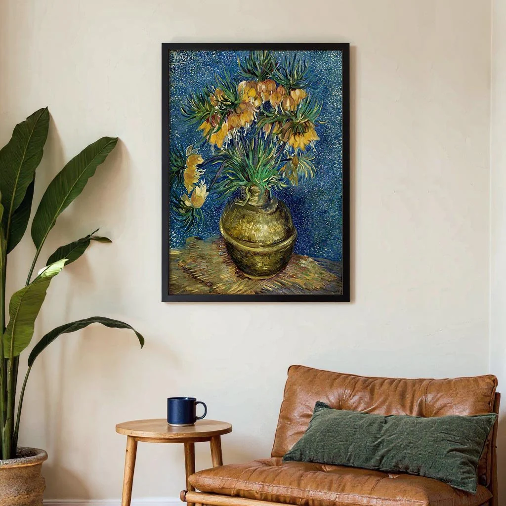 Imperial Fritillaries in a Copper Vase by Van Gogh - Image 3