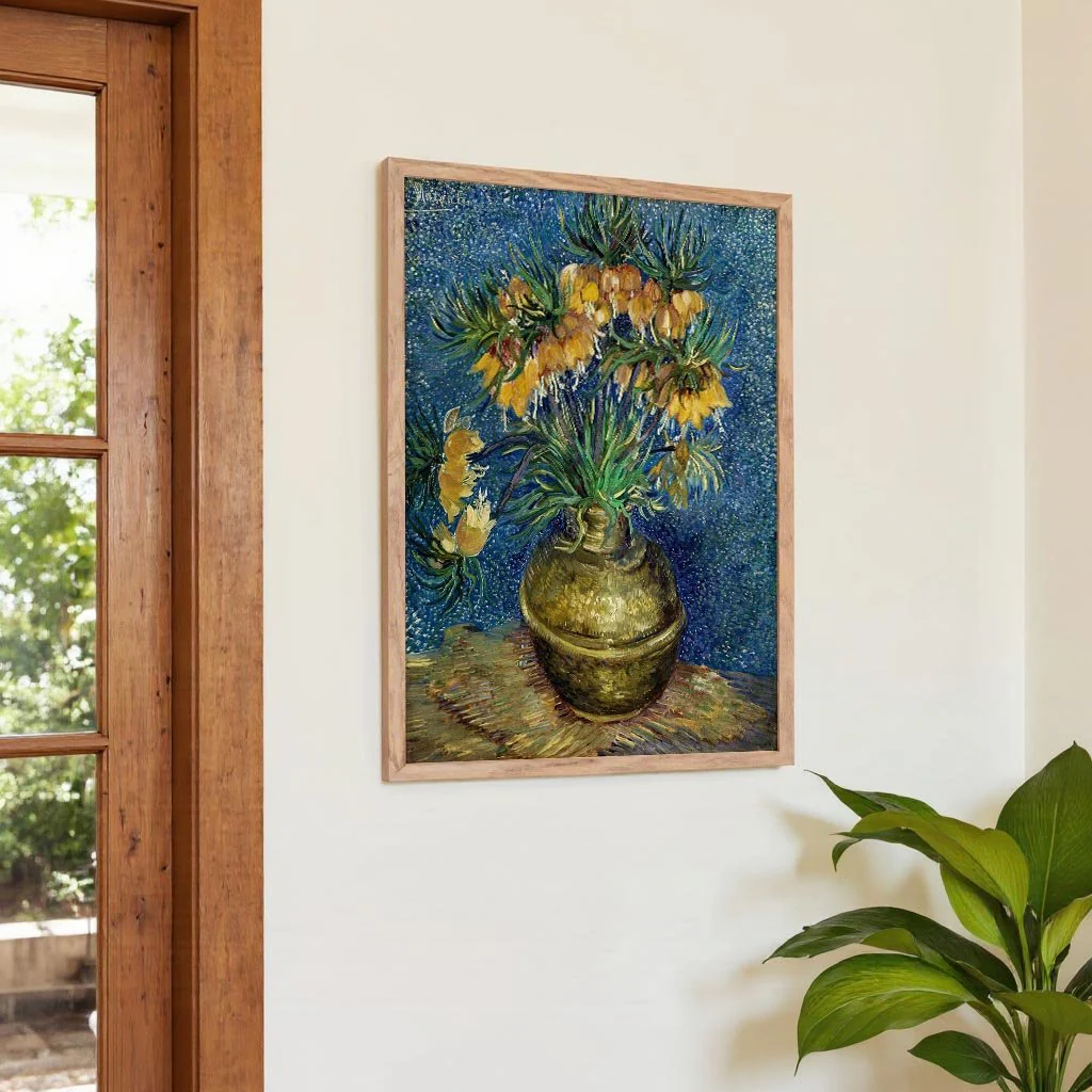 Imperial Fritillaries in a Copper Vase by Van Gogh - Image 4