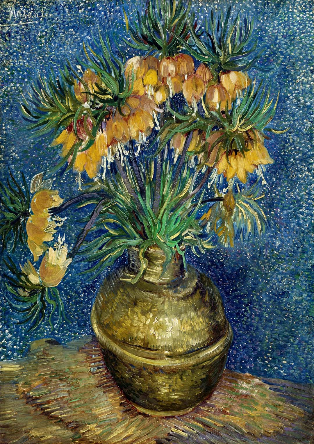 Imperial Fritillaries in a Copper Vase by Van Gogh - Image 8