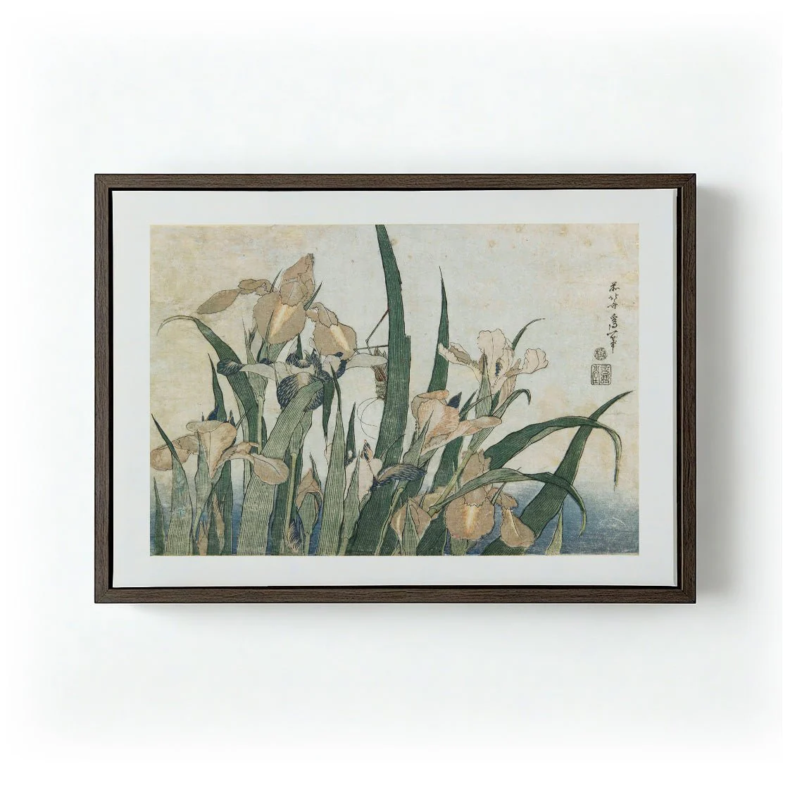 Irises and Grasshopper by Katsushika Hokusai - Image 6