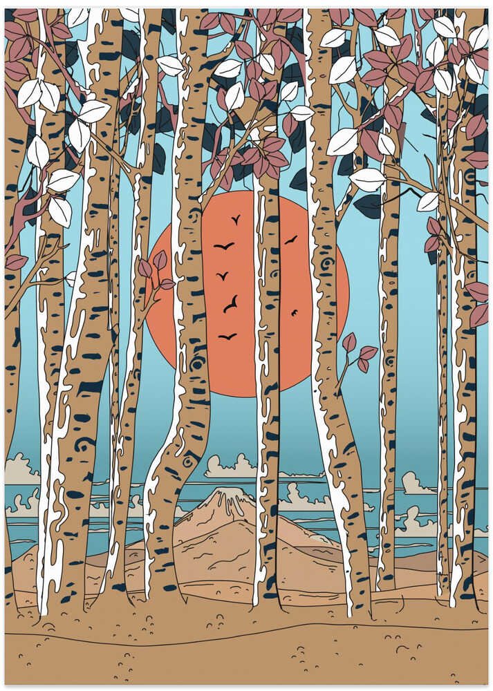 Japanese Birch Trees by Nicholas - Image 8