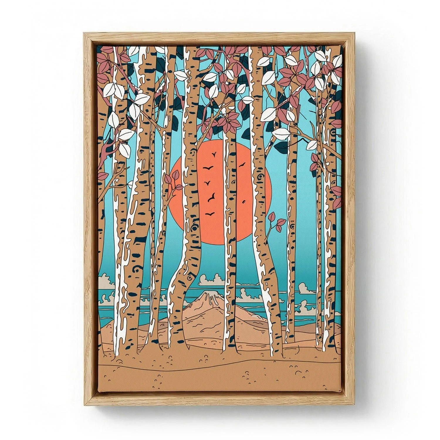 Japanese Birch Trees by Nicholas