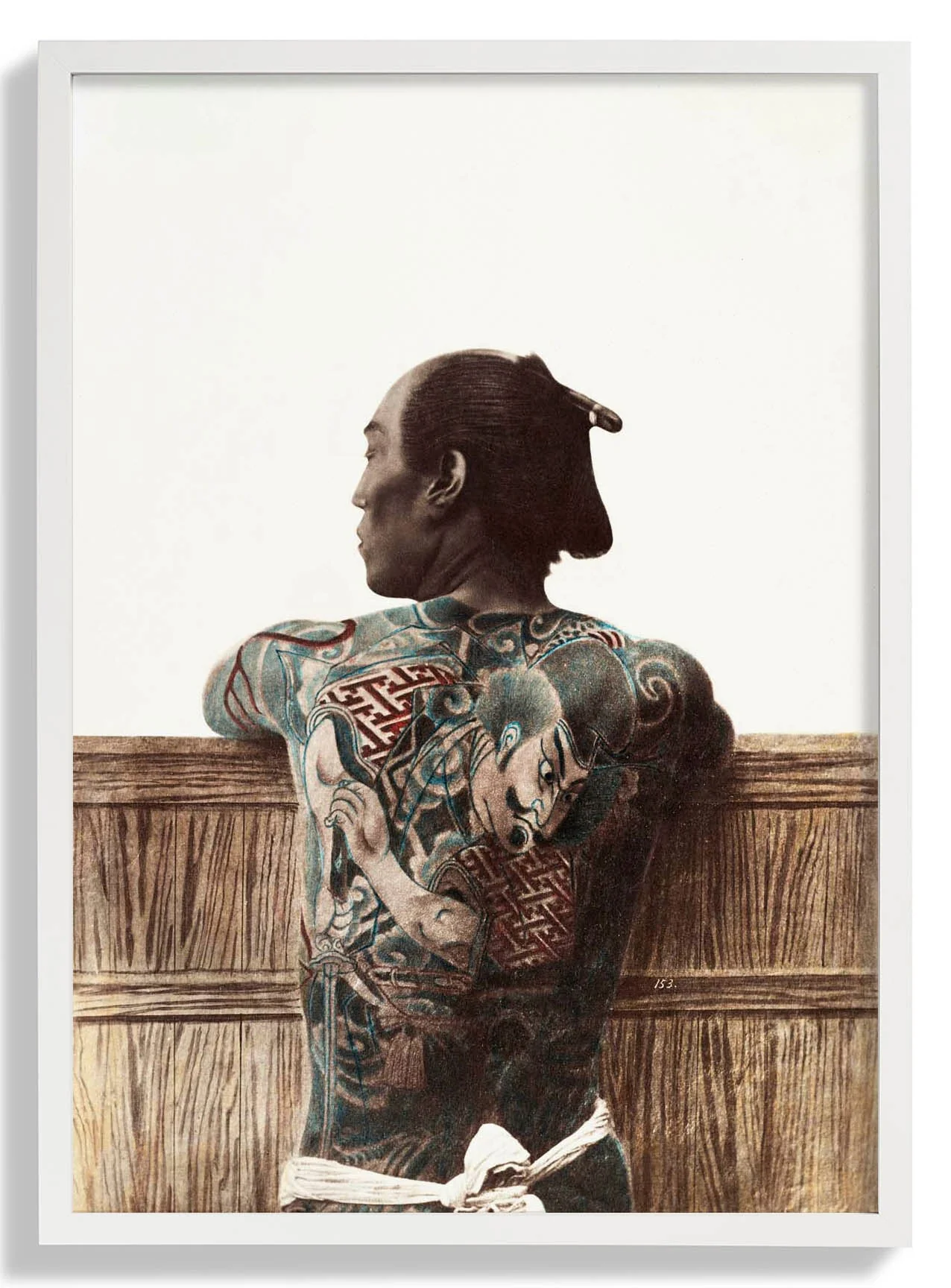 Japanese Man with Tattoo by Kimbei - Image 5