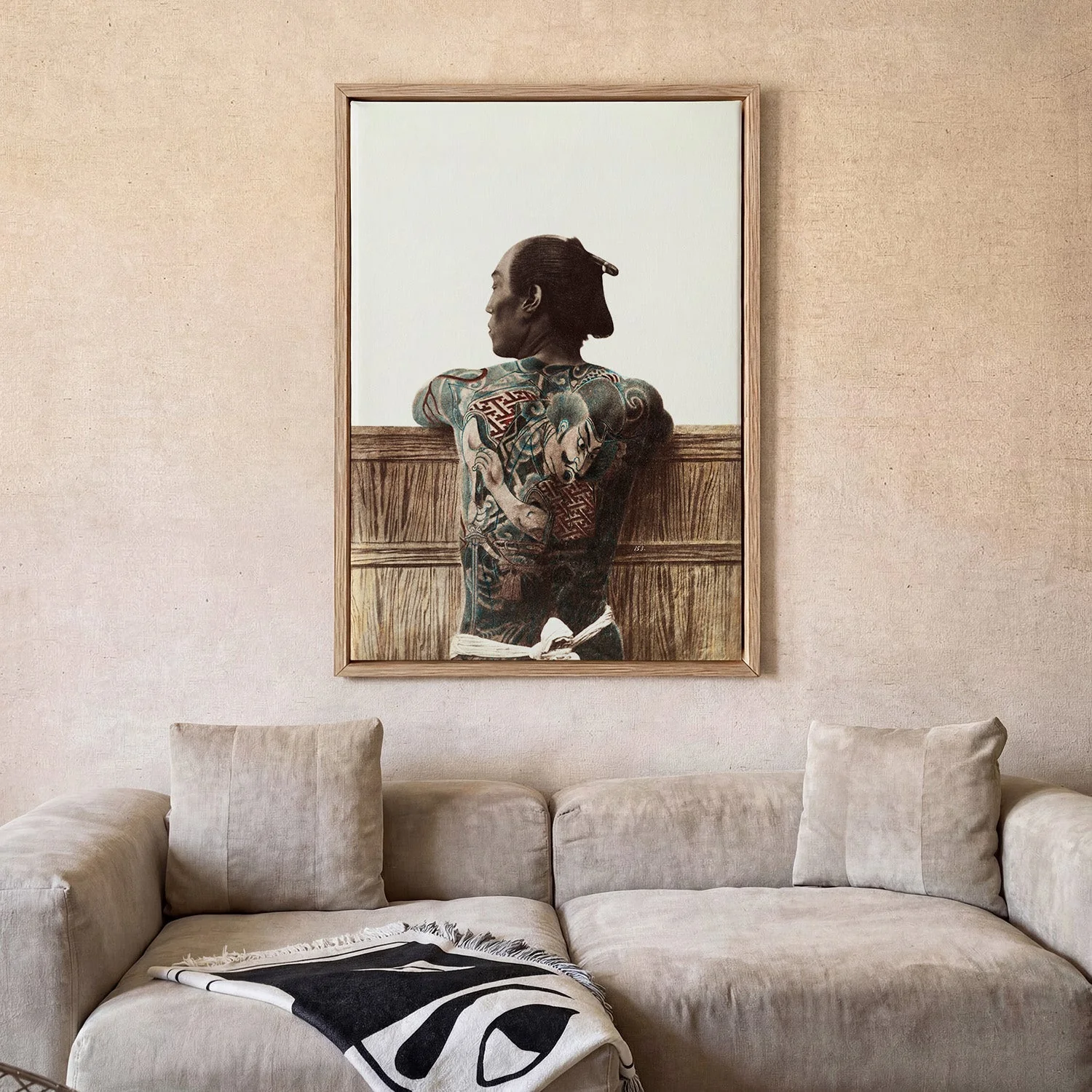 Japanese Man with Tattoo by Kimbei - Image 2