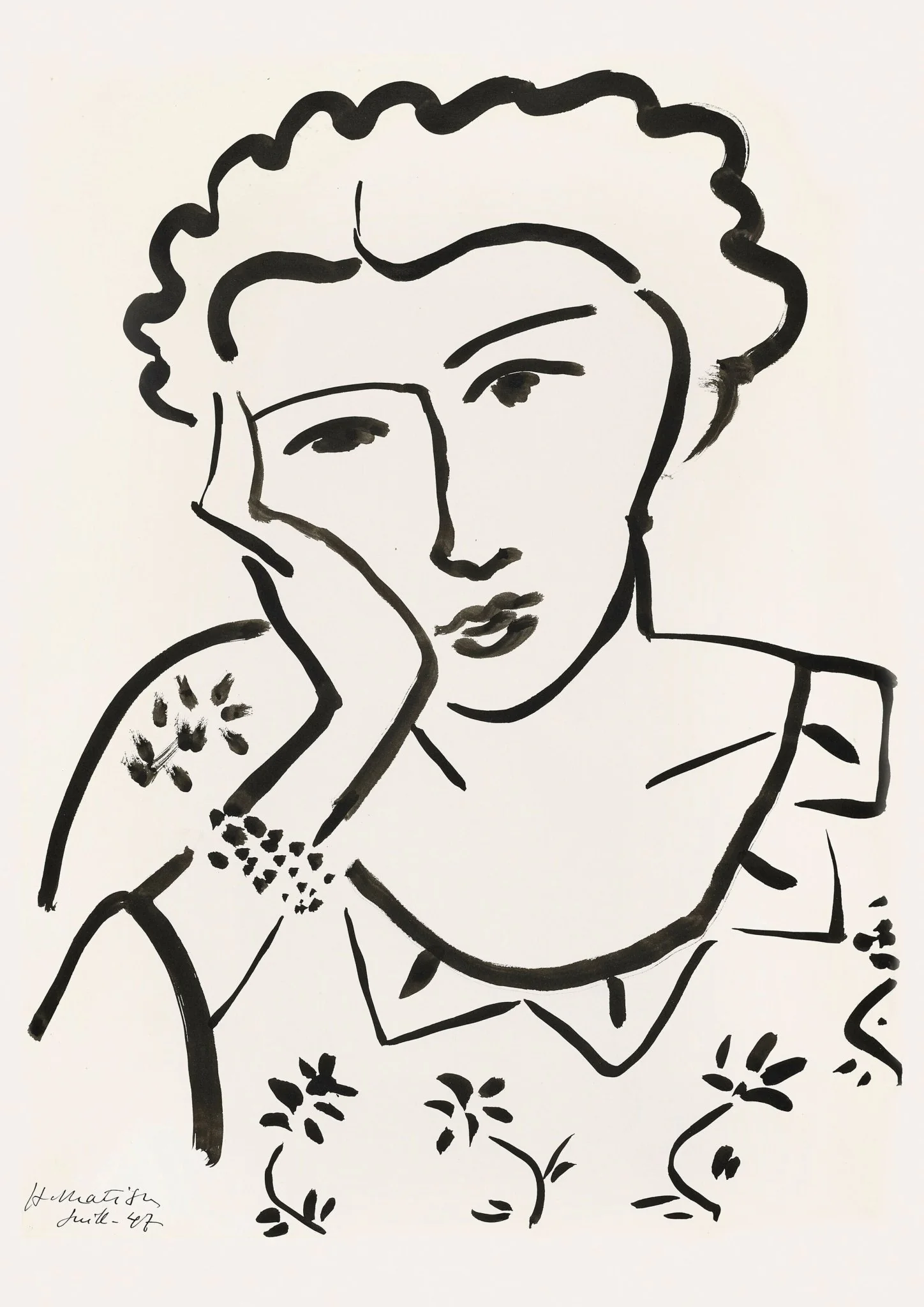 Jeune fille accoudée by Henri Matisse - Image 8