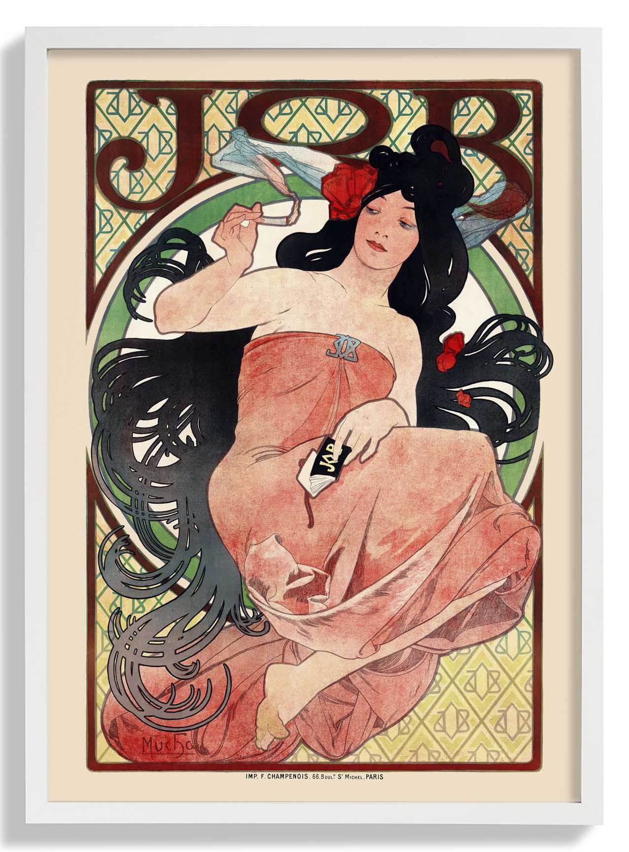 JOB Cigarette Ad by Alphonse Mucha - Image 5
