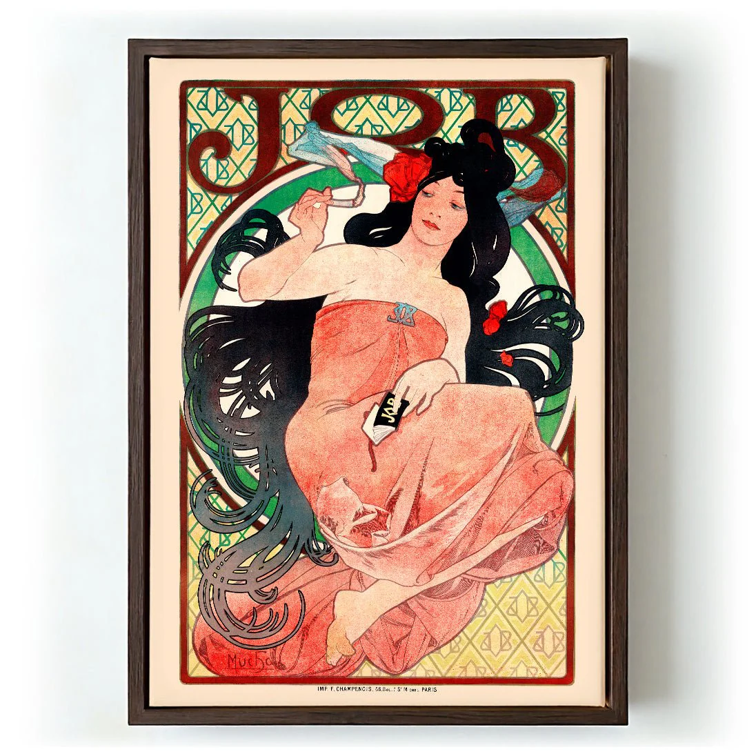 JOB Cigarette Ad by Alphonse Mucha - Image 5
