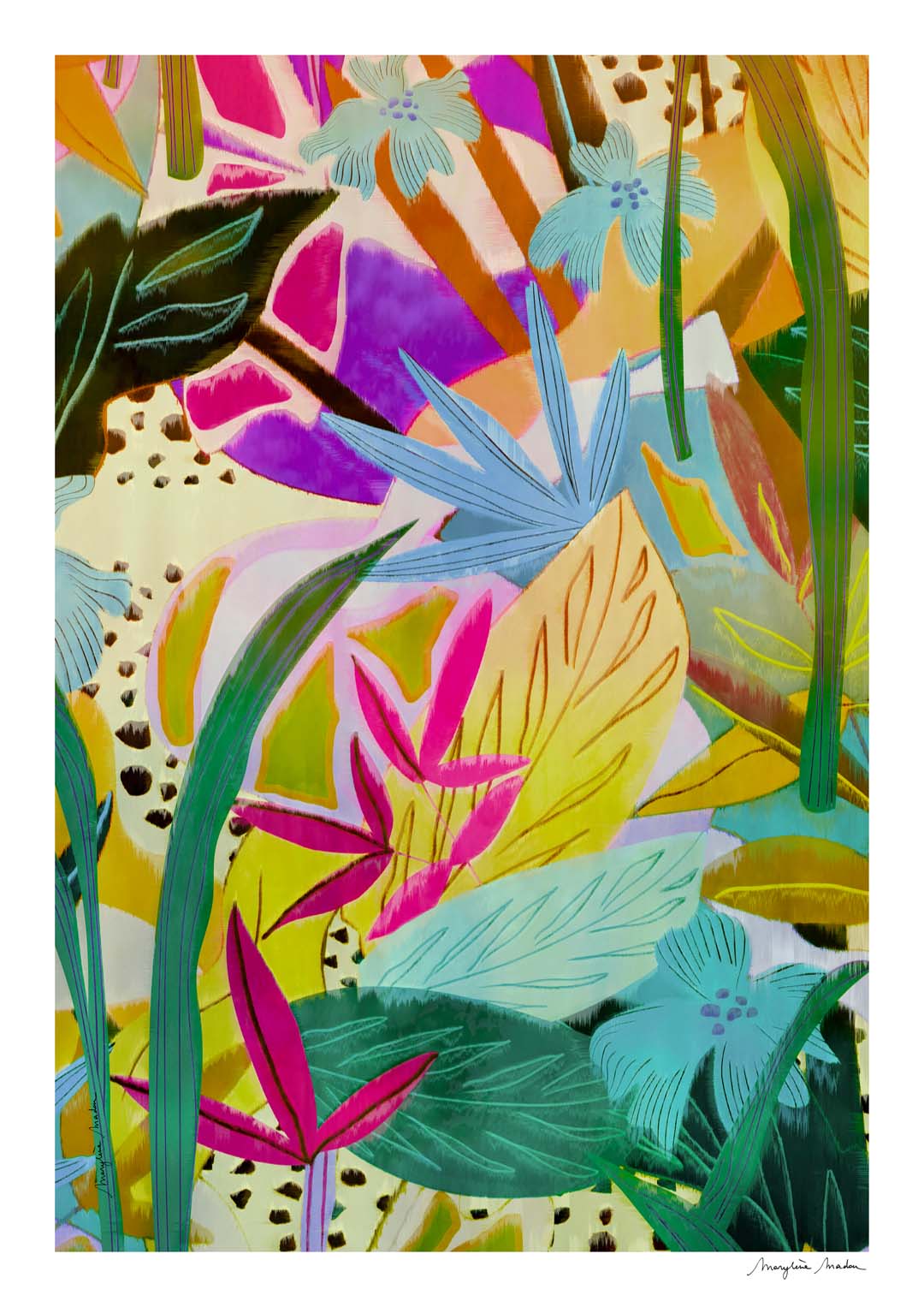 Jungle Collage Yellow by MARYLENE MADOU - Image 8