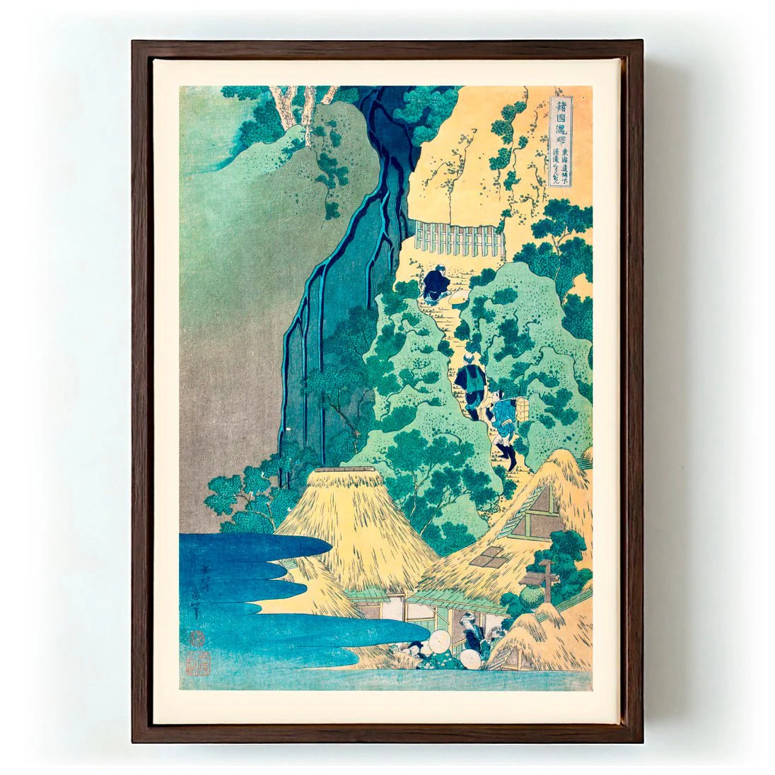 Kannon Shrine at Kiyo Falls by Katsushika Hokusai - Image 6