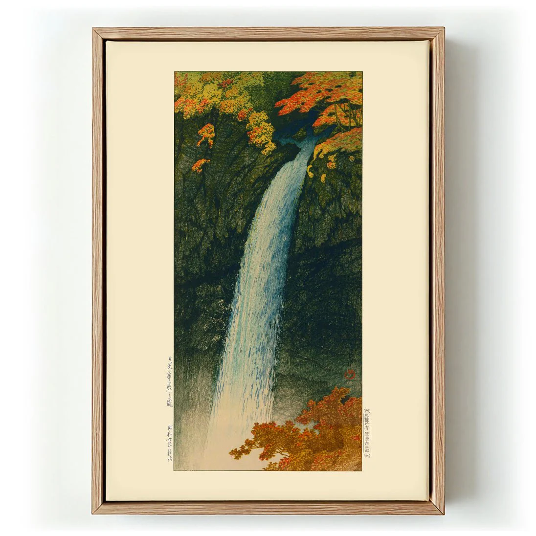 Keegon Waterfalls at Nikko by Hasui