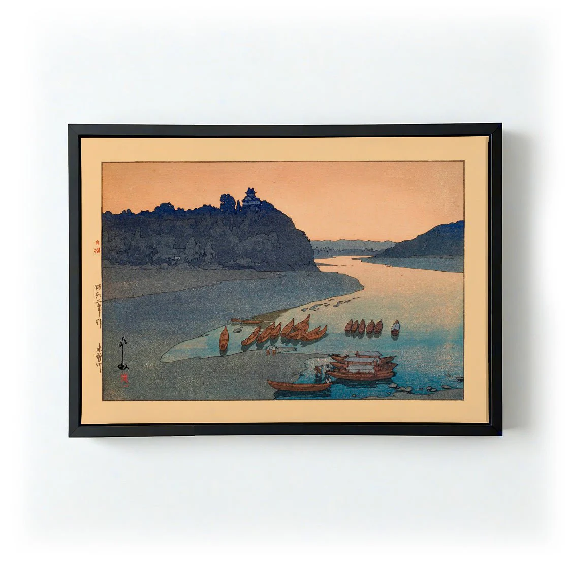 Kisogawa Kiso River 1927 by Hiroshi Yoshida - Image 5