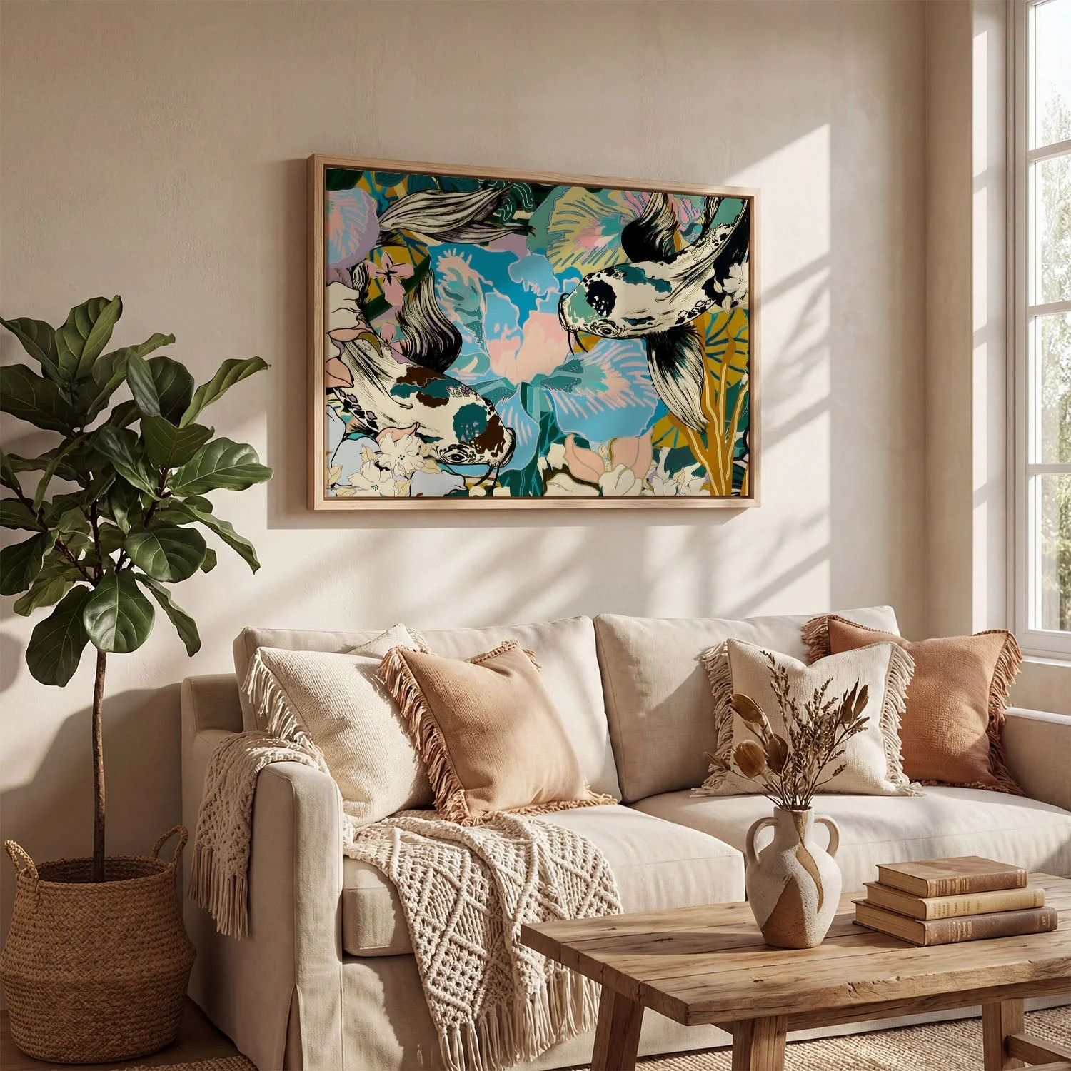 Large Koi Pond by MARYLENE MADOU - Image 4