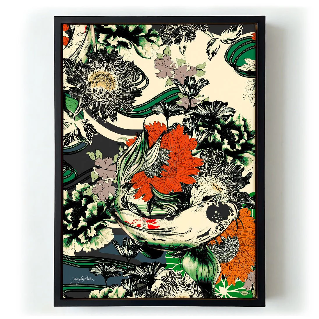 Koi Pond Japan Kimono by Marylène Madou - Image 6