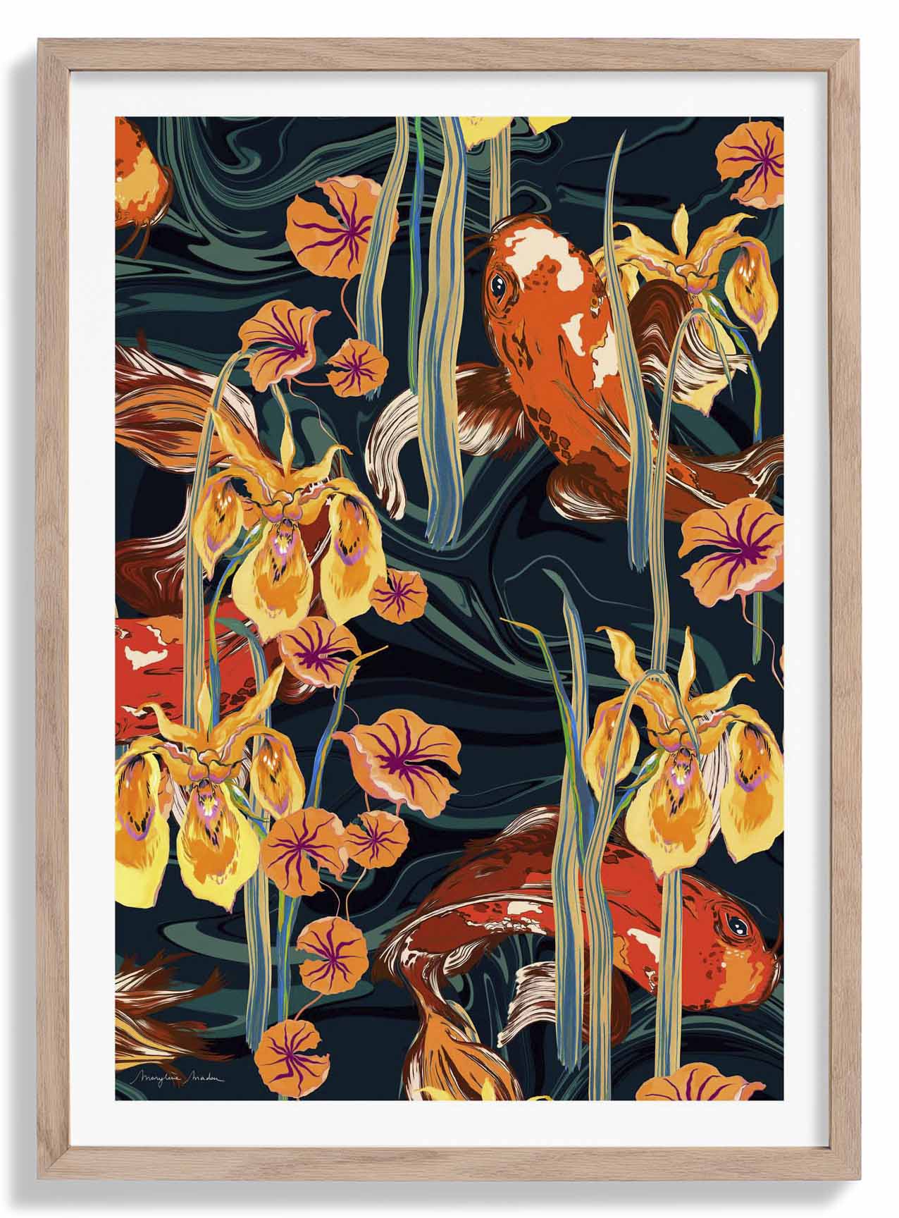 Koi Pond Warm by MARYLENE MADOU