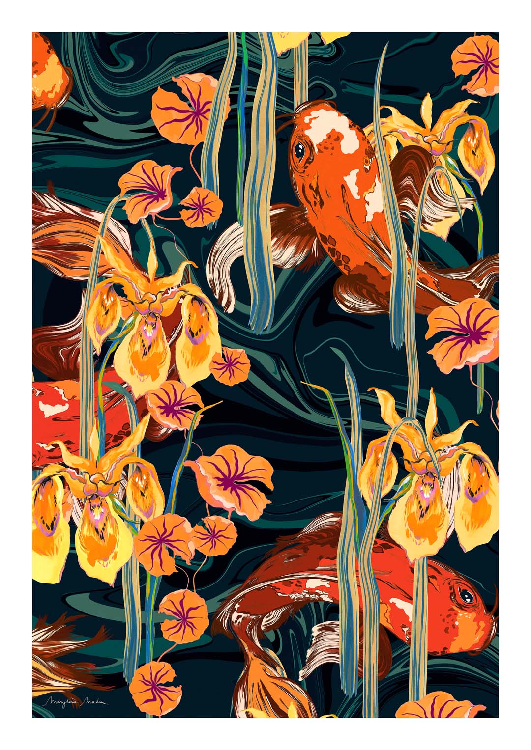 Koi Pond Warm by MARYLENE MADOU - Image 8