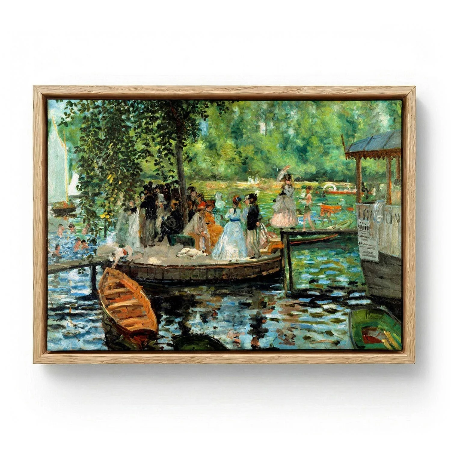 La Grenouillère Painting by Pierre A. Renoir