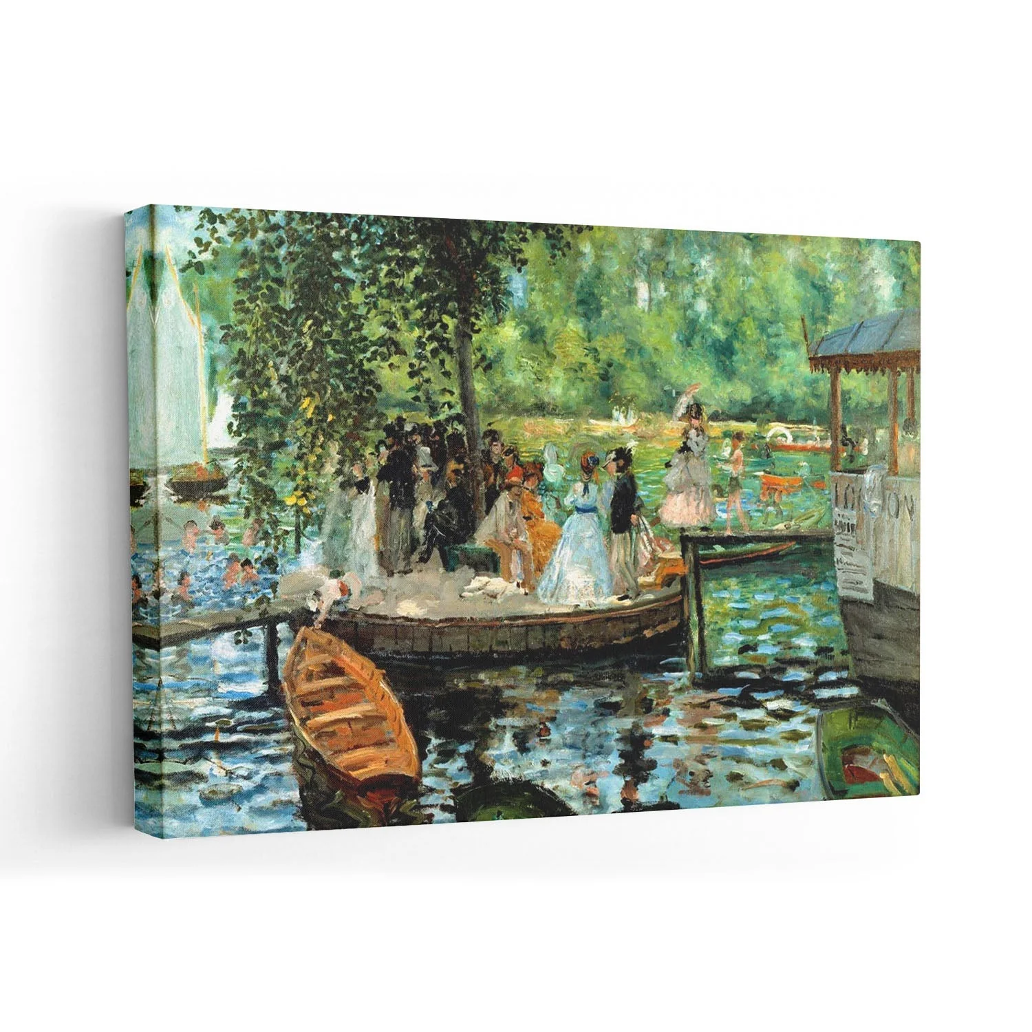 La Grenouillère Painting by Pierre A. Renoir - Image 7