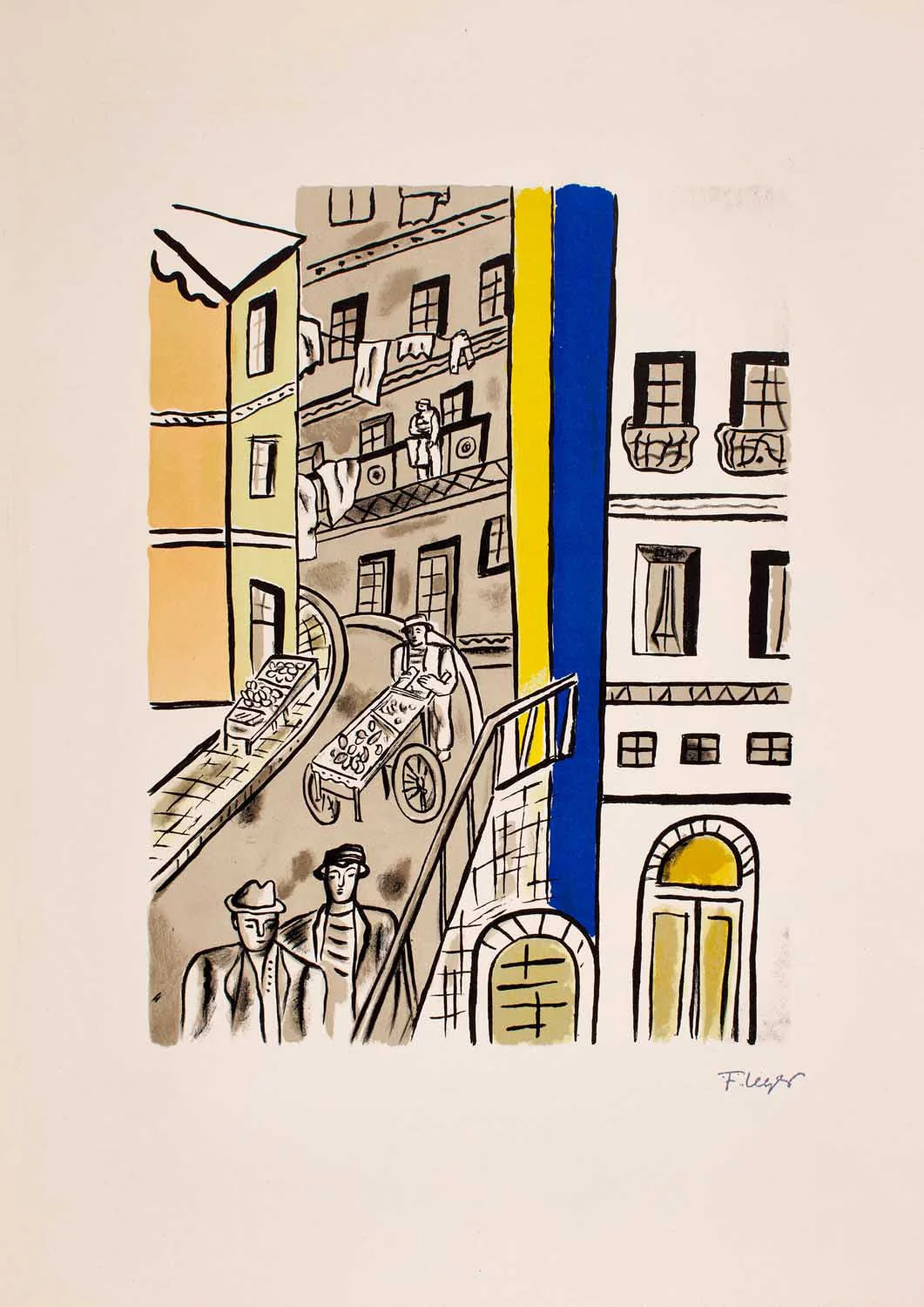 La rue (Street) by Fernand Léger - Image 7