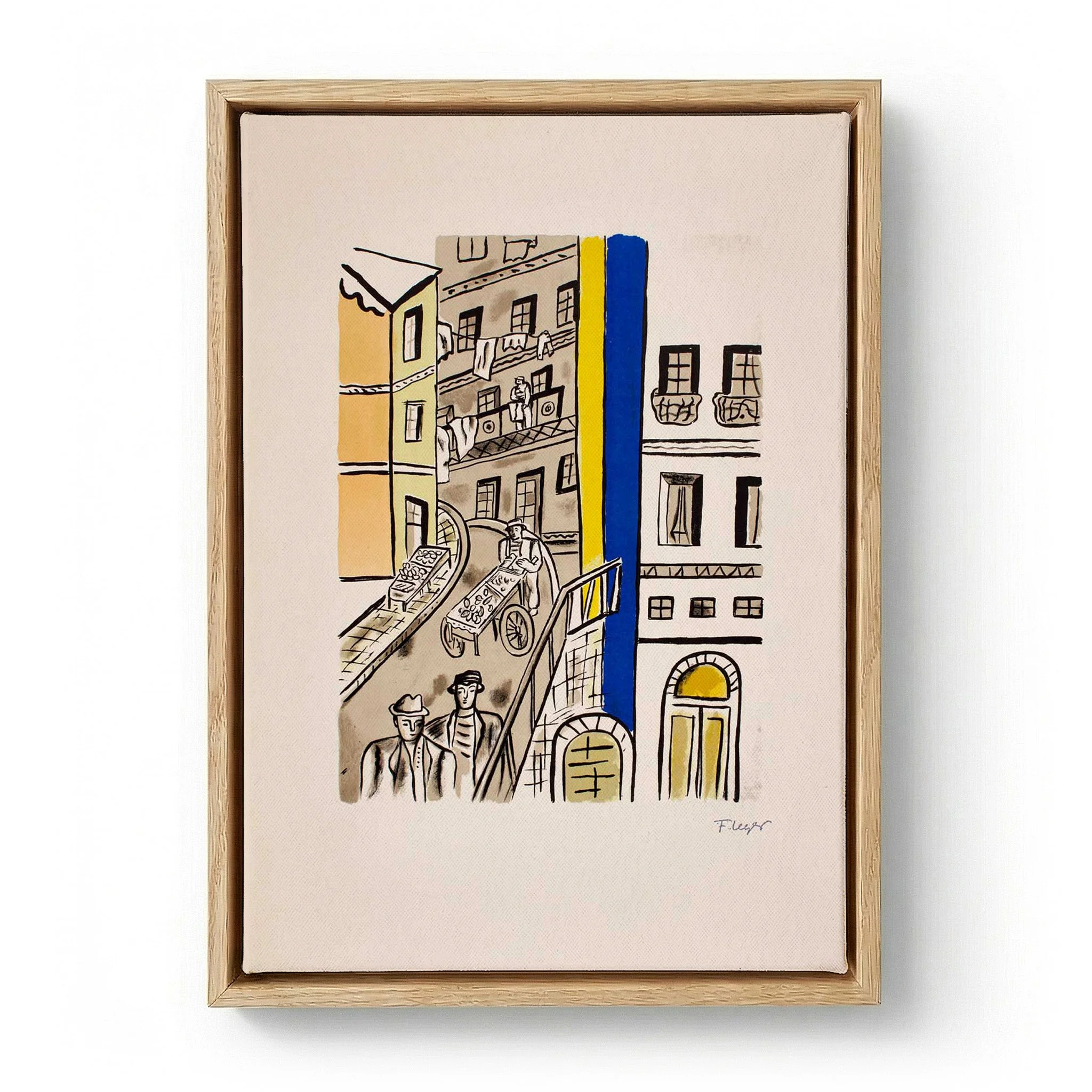 La rue (Street) by Fernand Léger