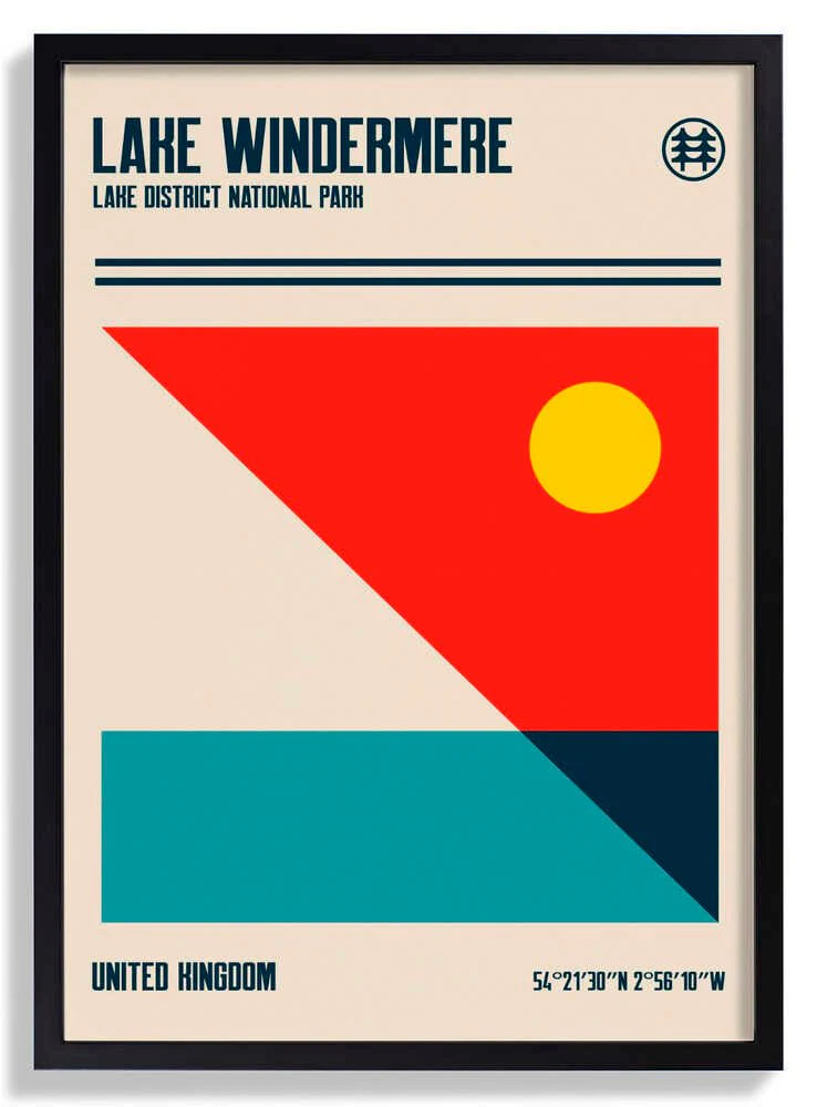Lake Windermere Lake District National Park Travel Poster by Retrodrome - Image 6