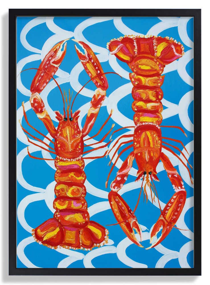 Langoustines On Blue by Alice Straker - Image 6