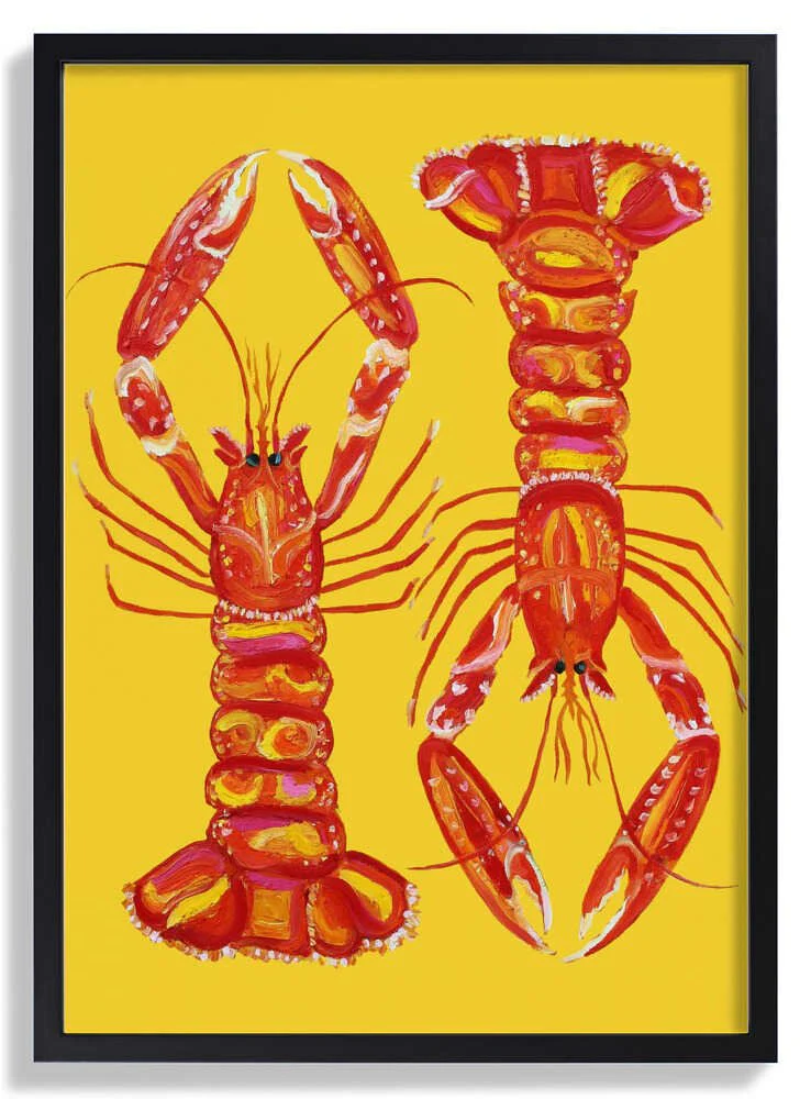 Langoustines On Yellow by Alice Straker - Image 6