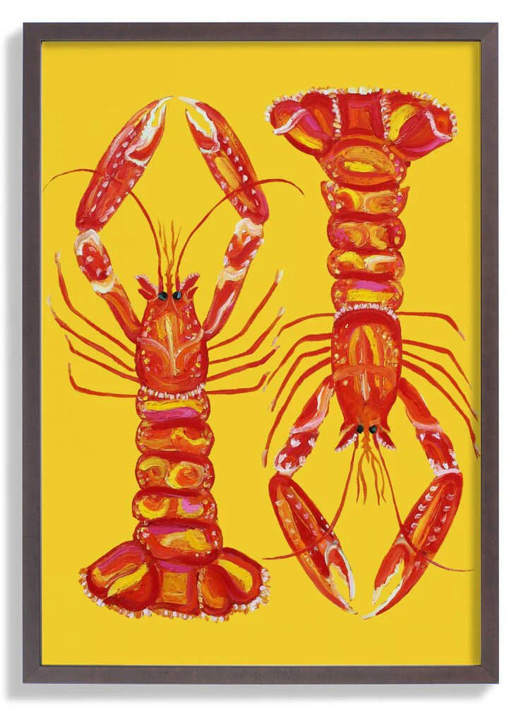 Langoustines On Yellow by Alice Straker - Image 7