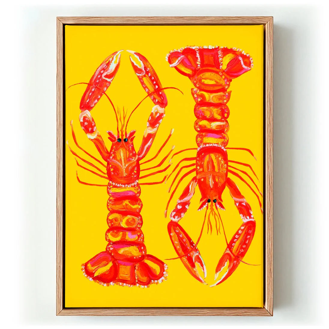Langoustines On Yellow by Alice Straker