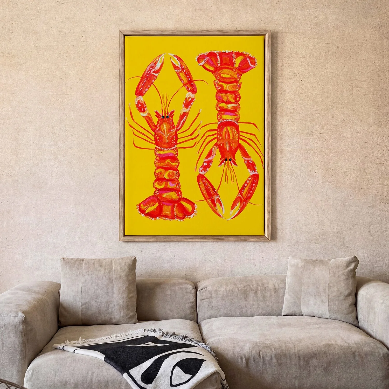 Langoustines On Yellow by Alice Straker - Image 2