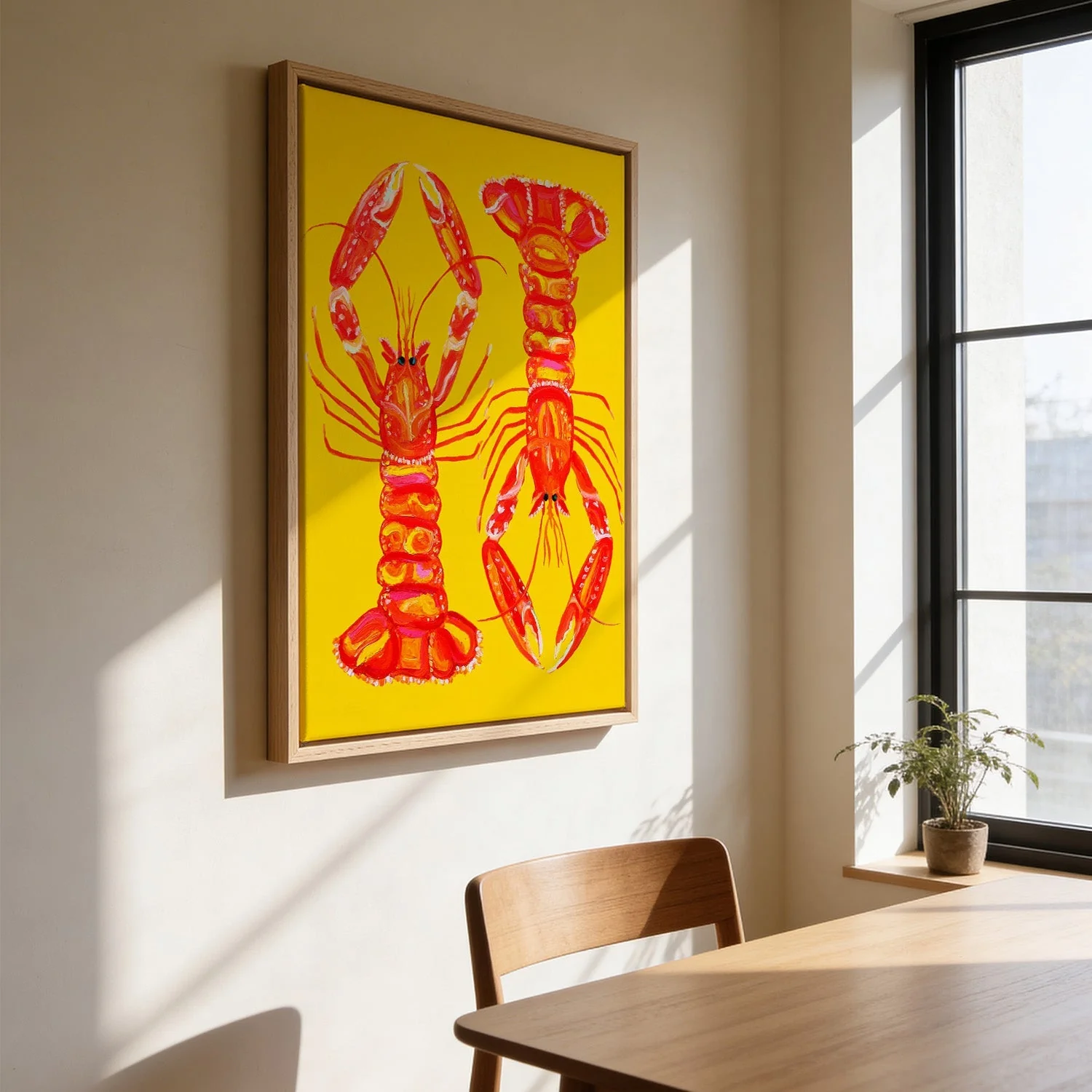 Langoustines On Yellow by Alice Straker - Image 3