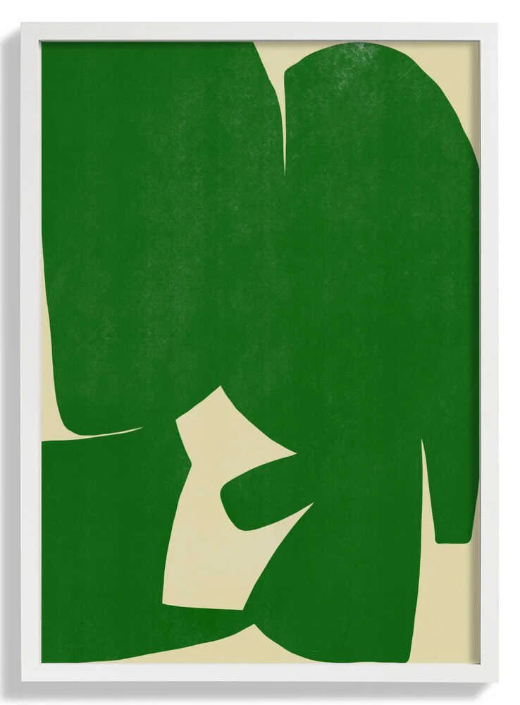 Large Abstract Cut Out In Green by Little Dean - Image 5