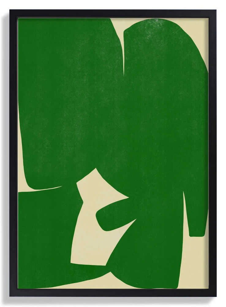 Large Abstract Cut Out In Green by Little Dean - Image 6
