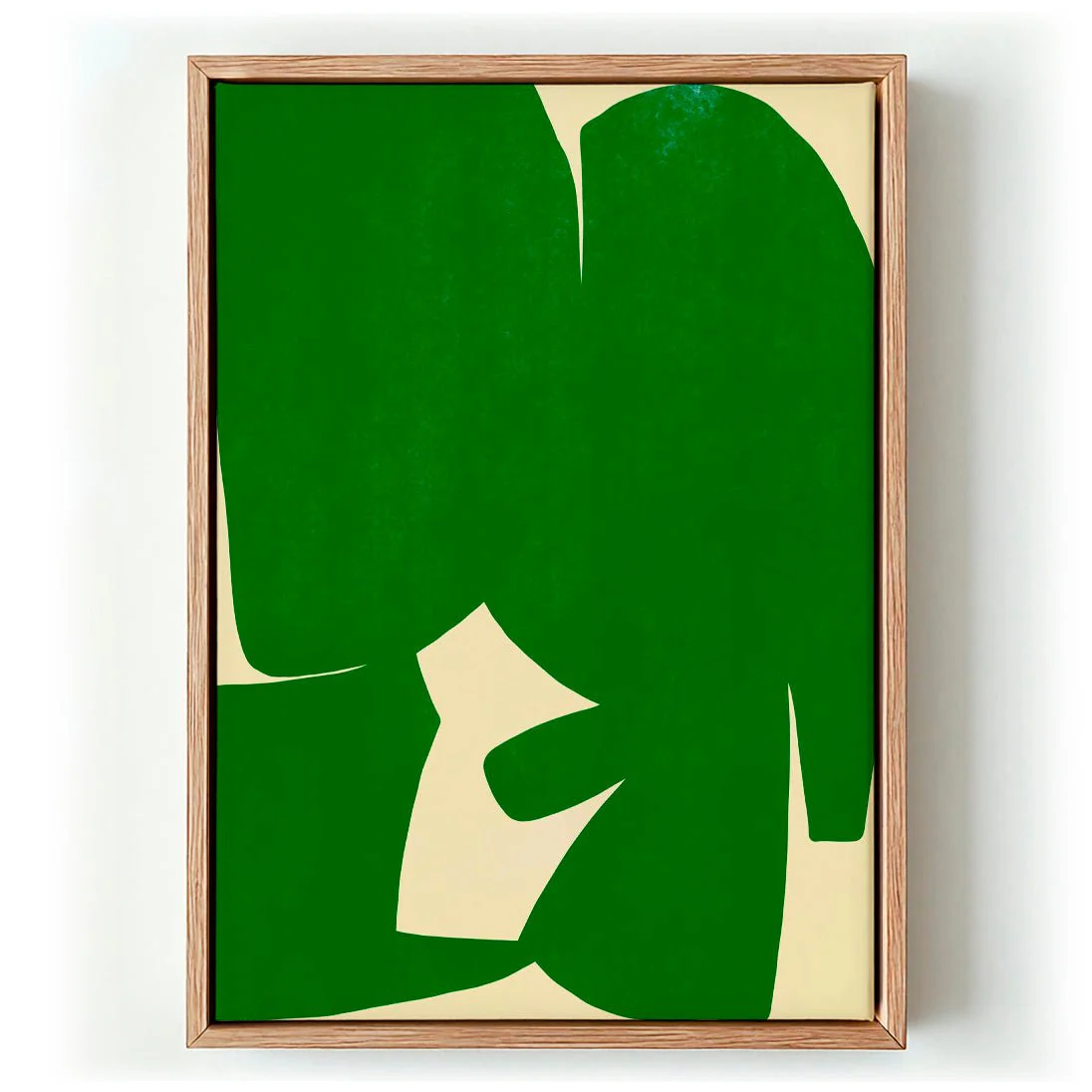 Large Abstract Cut Out In Green by Little Dean