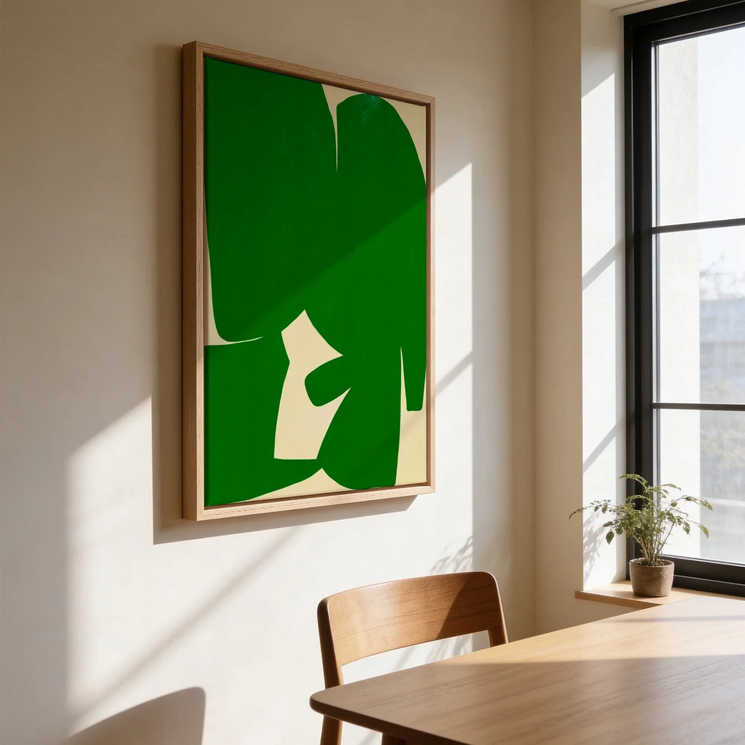 Large Abstract Cut Out In Green by Little Dean - Image 3