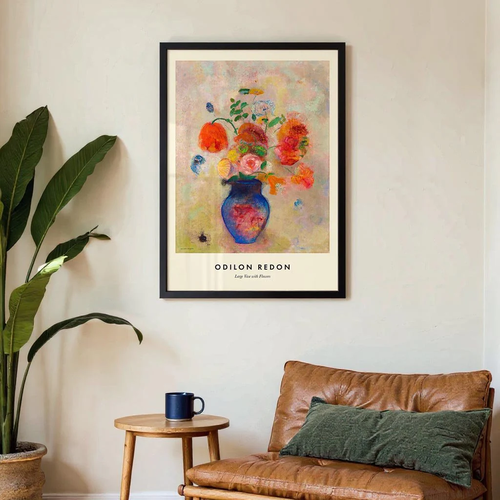 Large Vase with Flowers by Odilon Redon - Image 3