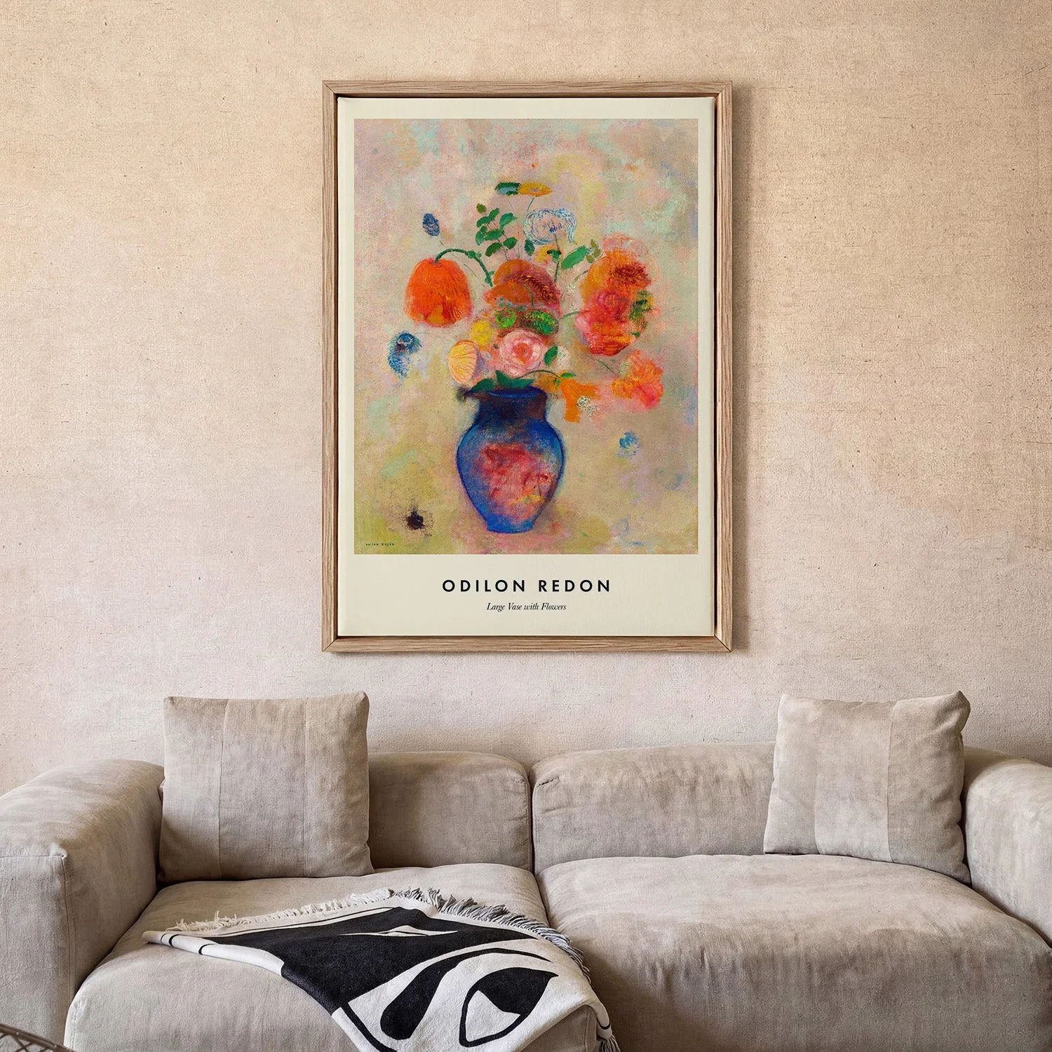 Large Vase with Flowers by Odilon Redon - Image 2