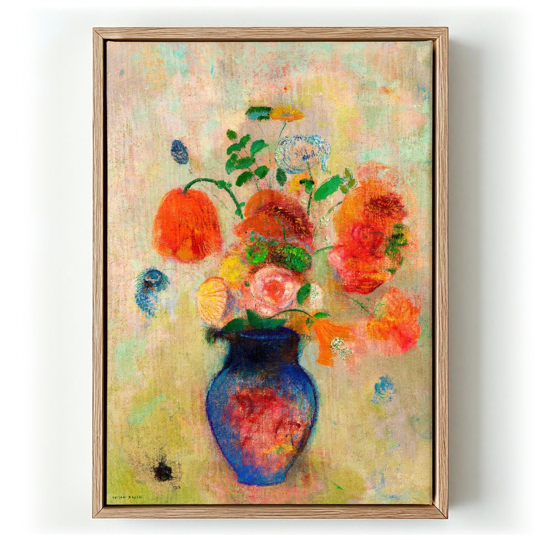 Large Vase with Flowers Painting by Odilon Redon