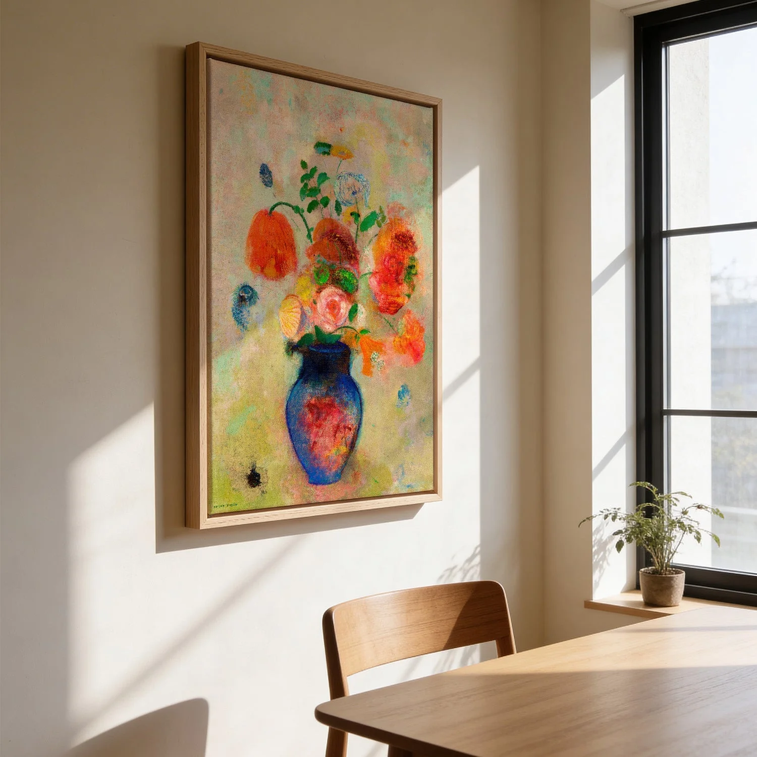 Large Vase with Flowers Painting by Odilon Redon - Image 3