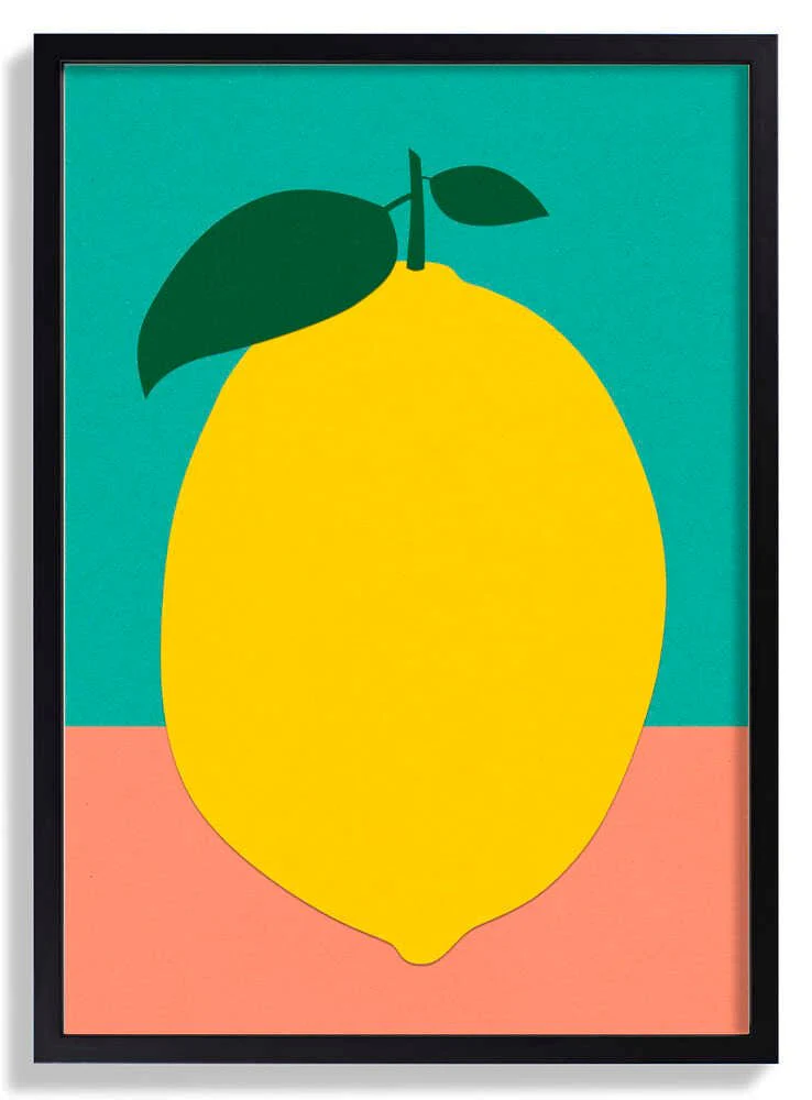 Lemon With Two Leaves by Rosi Feist - Image 6