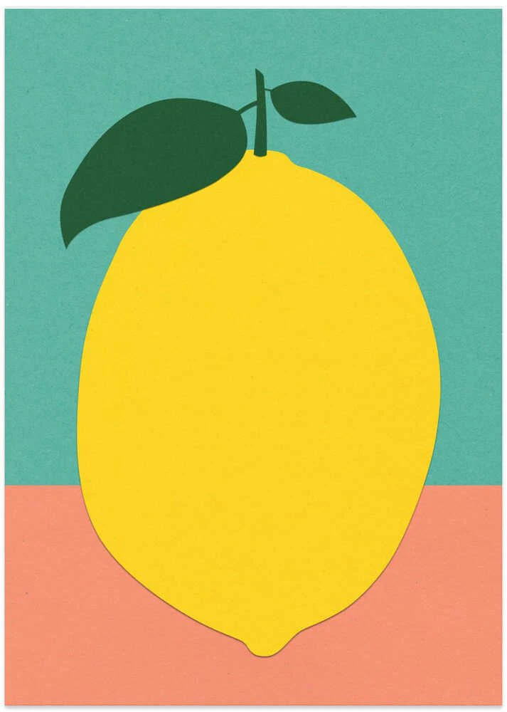 Lemon With Two Leaves by Rosi Feist - Image 8