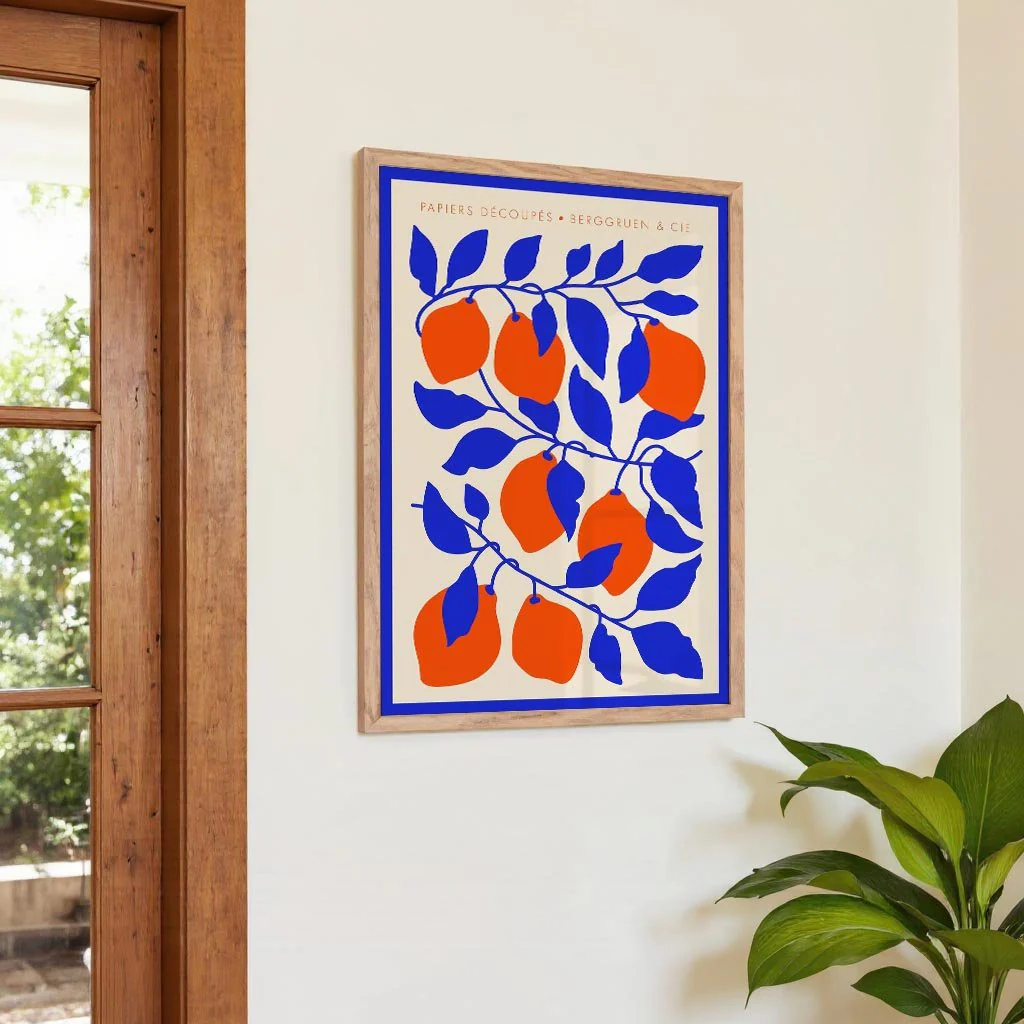Lemons Blue Orange Papiers Découpés Art Exhibition - Image 4