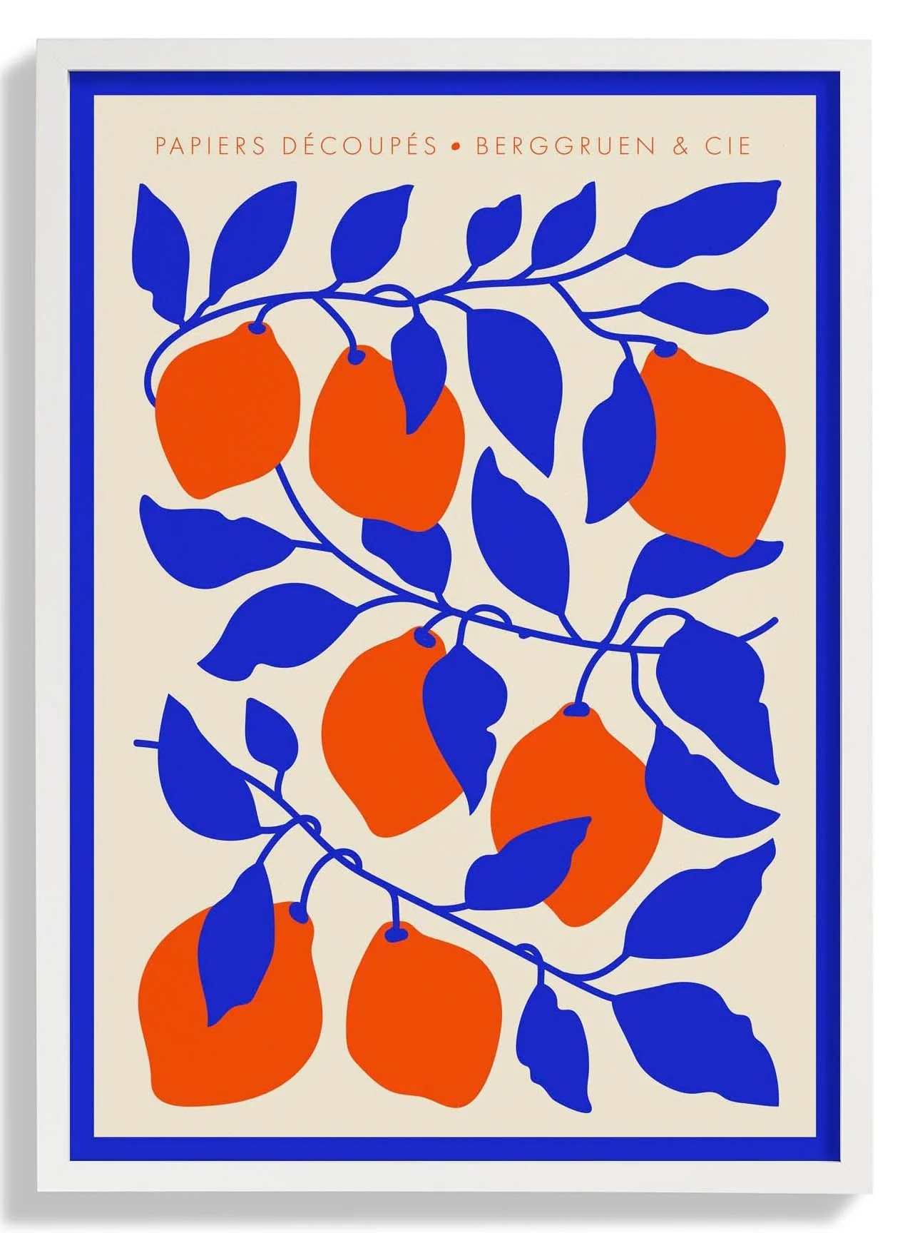 Lemons Blue Orange Papiers Découpés Art Exhibition - Image 5