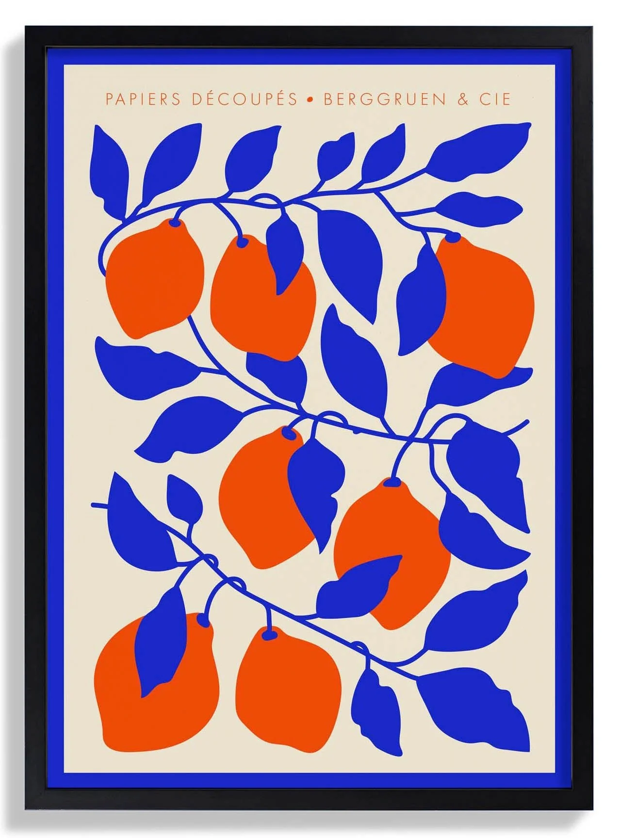 Lemons Blue Orange Papiers Découpés Art Exhibition - Image 6
