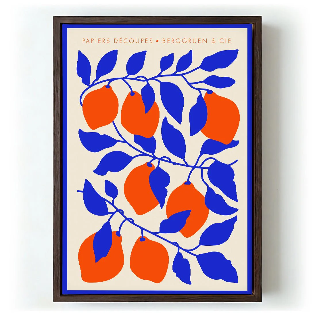 Lemons Blue Orange Papiers Découpés Art Exhibition - Image 5