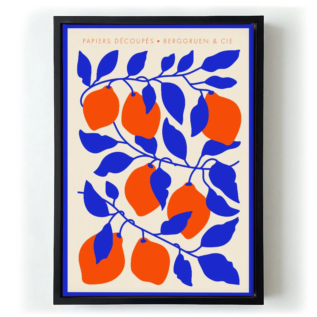 Lemons Blue Orange Papiers Découpés Art Exhibition - Image 6