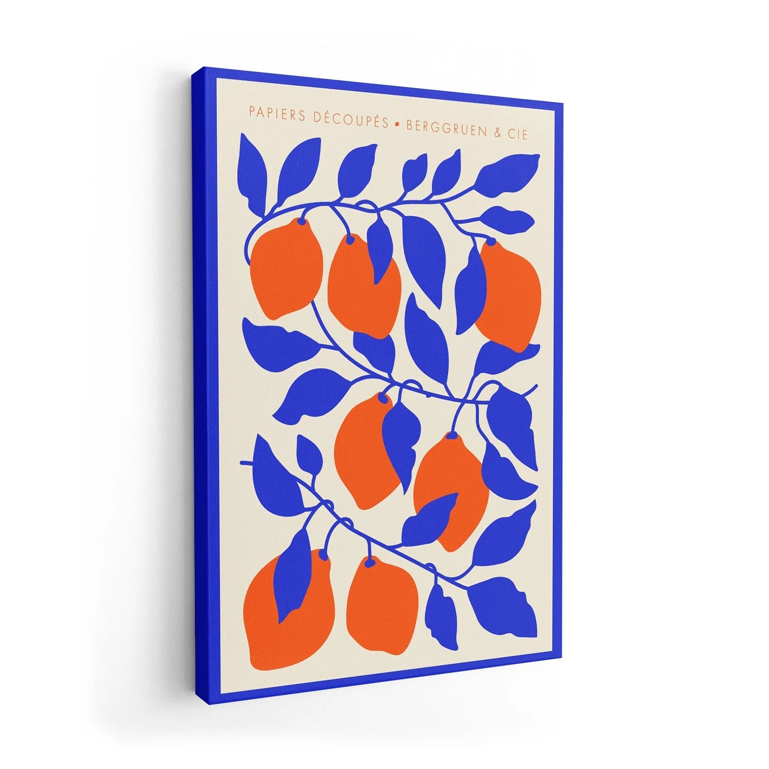 Lemons Blue Orange Papiers Découpés Art Exhibition - Image 7