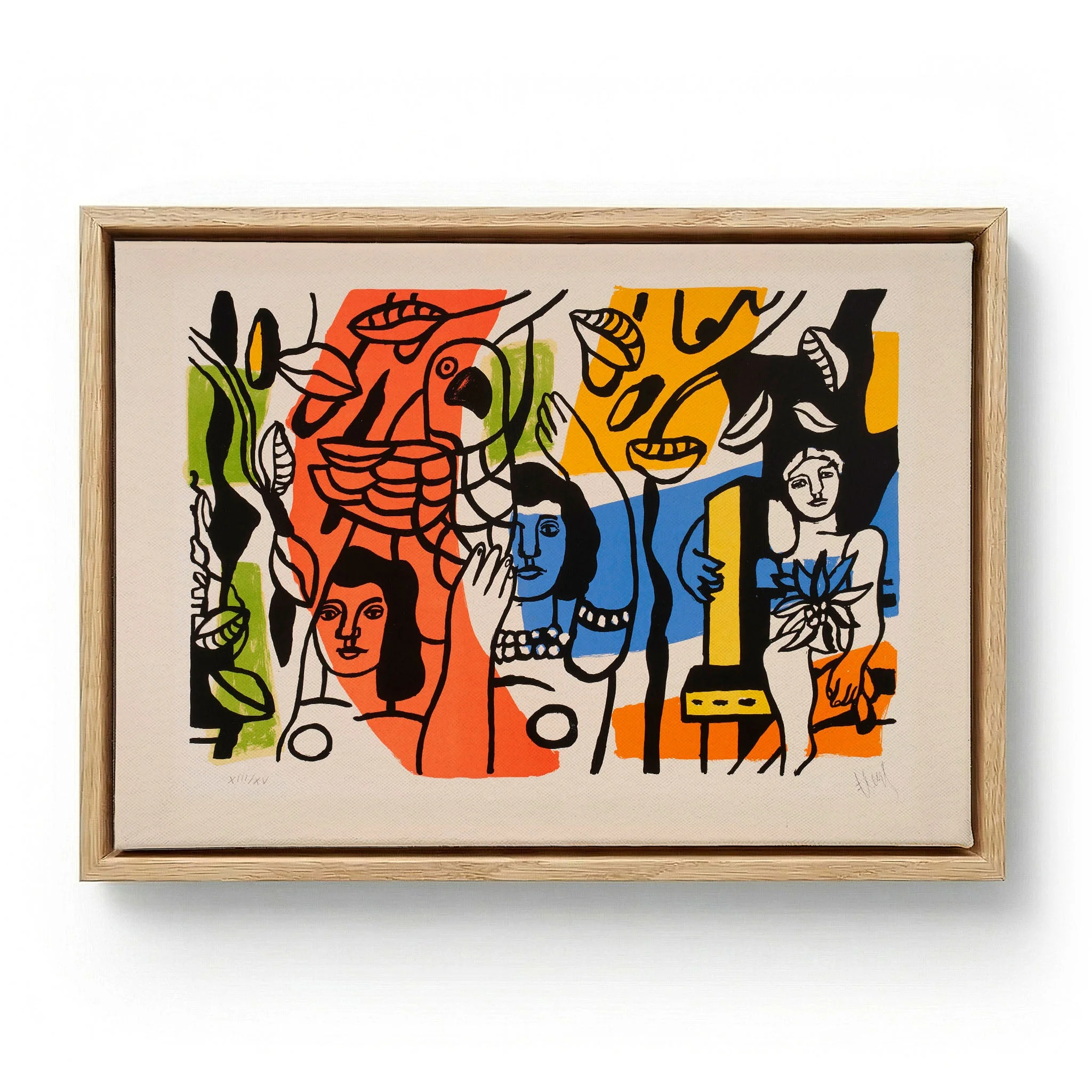 Les femmes au perroquet by Fernand Léger